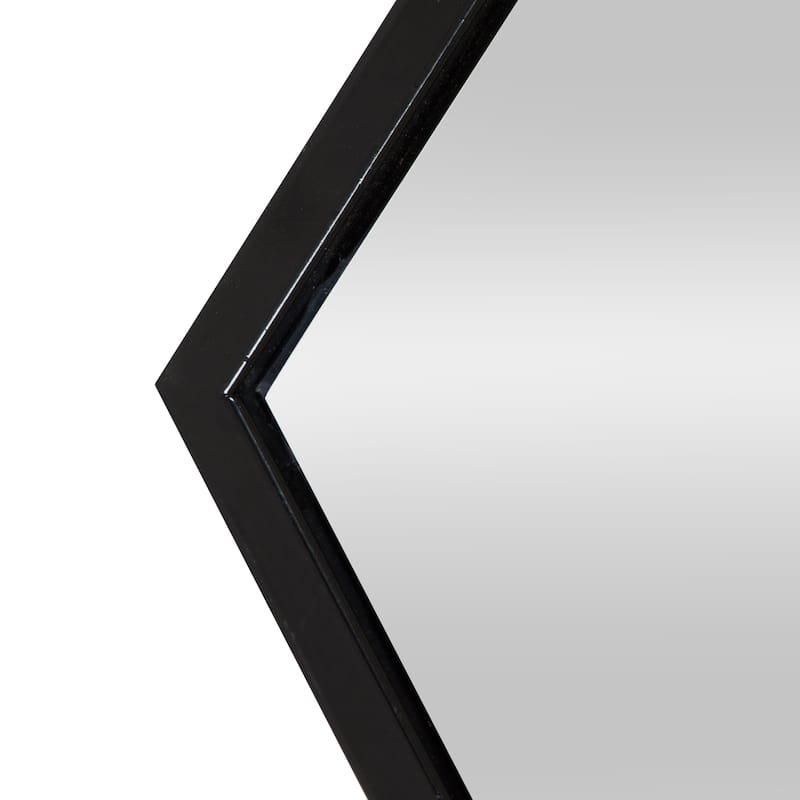 Kate and Laurel McNeer Glam Hexagon Framed Wall Mirror