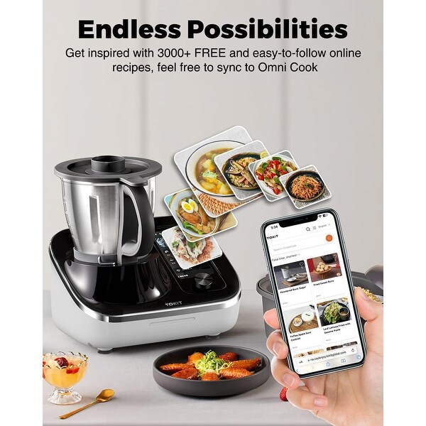 TOKIT Omni Cook Chef Robot Smart Cooking Machine with Multi function Bed Bath Beyond 39880897