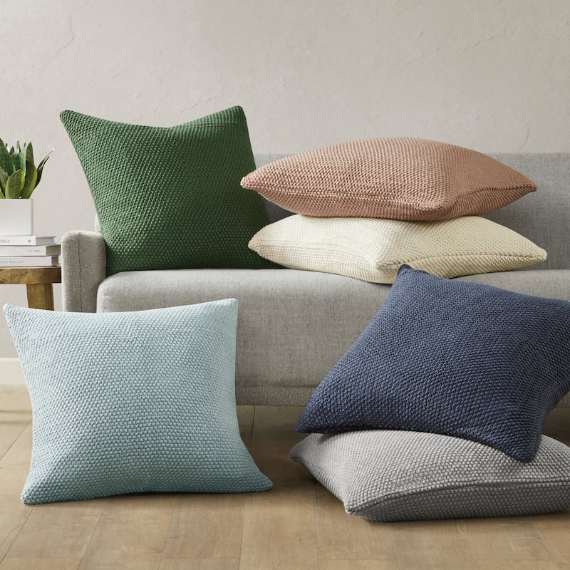 INK+IVY Bree Knit Euro Pillow Cover