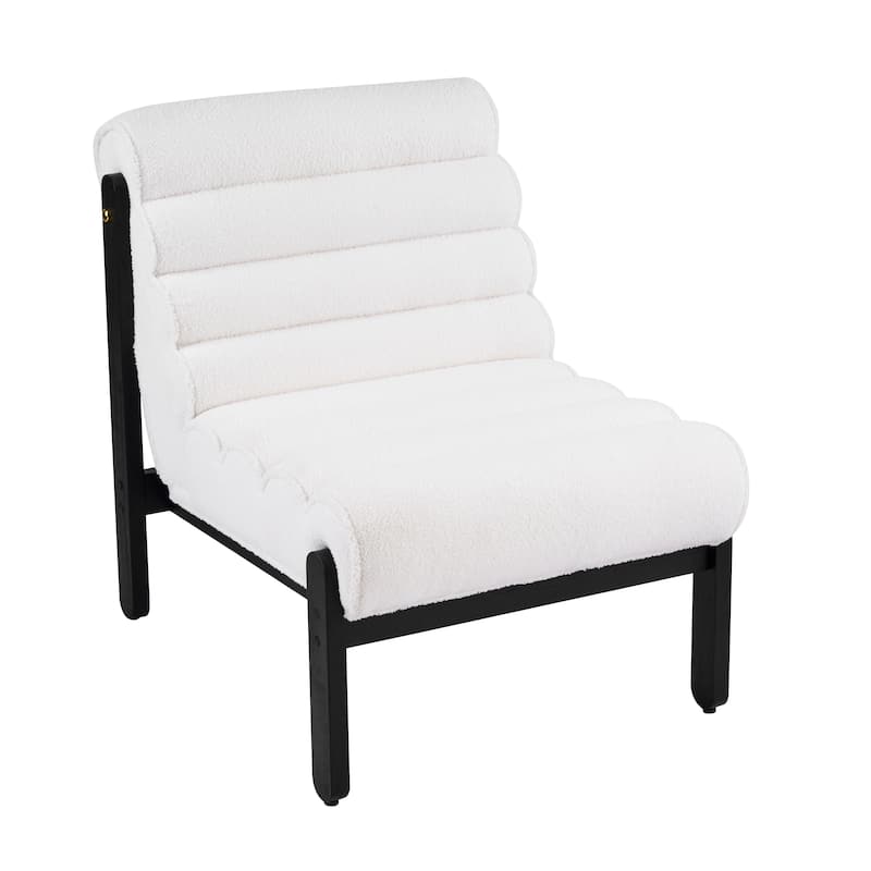 Scott Living - Modern Upholstered Accent Chair with Plush Layered Cushion & Solid Wood Frame - 25.75"W