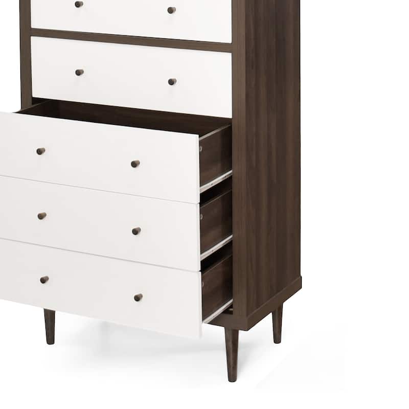 Nystrom Mid Century Modern 5 Drawer Dresser by Christopher Knight Home
