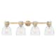Option Brushed Brass, Clear