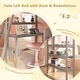 preview thumbnail 8 of 18, Gymax Twin Size Solid Wood Loft Bed w/ Desk & Bookshelves Ladder &