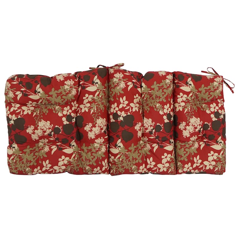 Multi-section Tufted Outdoor Seat/Back Chair Cushion (Multiple Sizes)