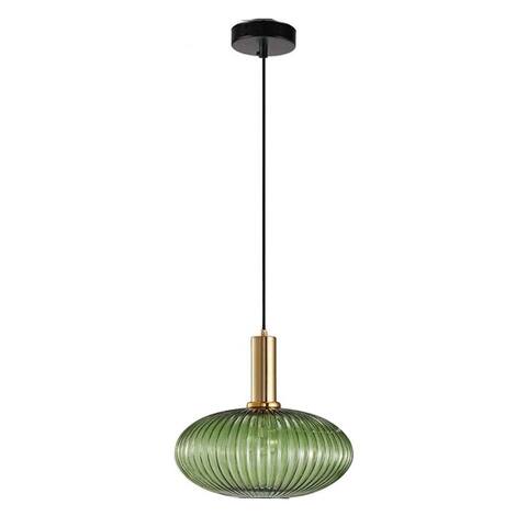 Modern Green Glass Pendant Light Led Mini Hanging Lamp