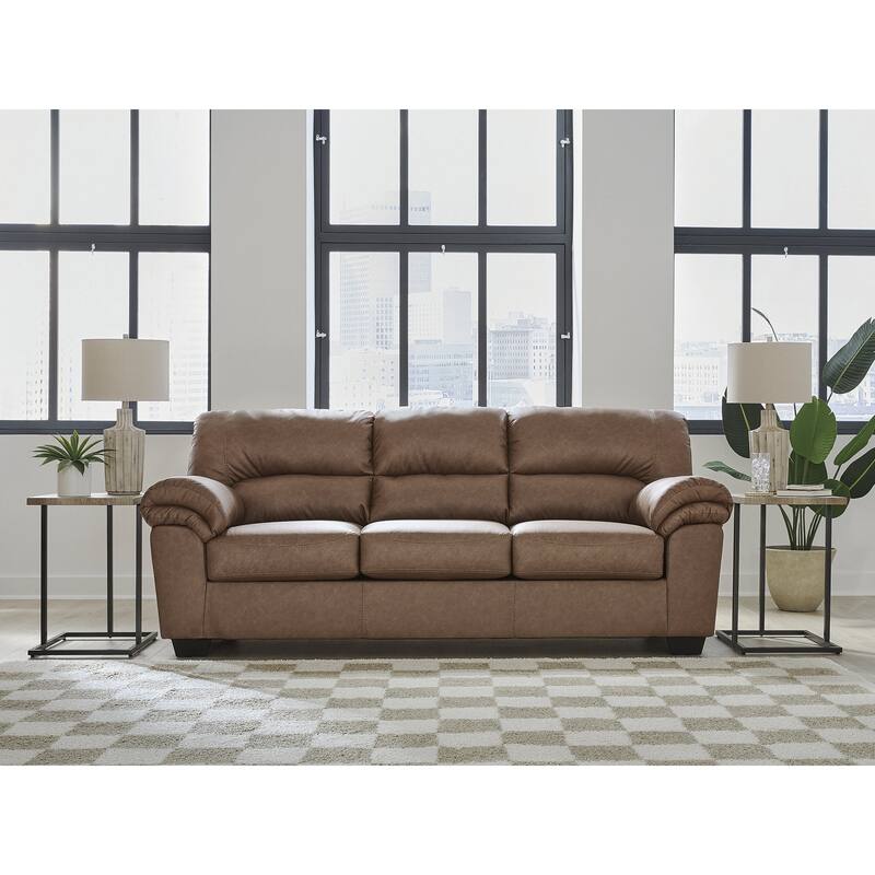 Signature Design by Ashley Walker Point Sofa - 87" W x 38" D x 38" H - Brown