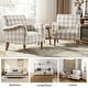 preview thumbnail 32 of 43, HULALA HOME Mandan 29.5" Wide Farmhouse Accent Armchair with Solid Wood Legs