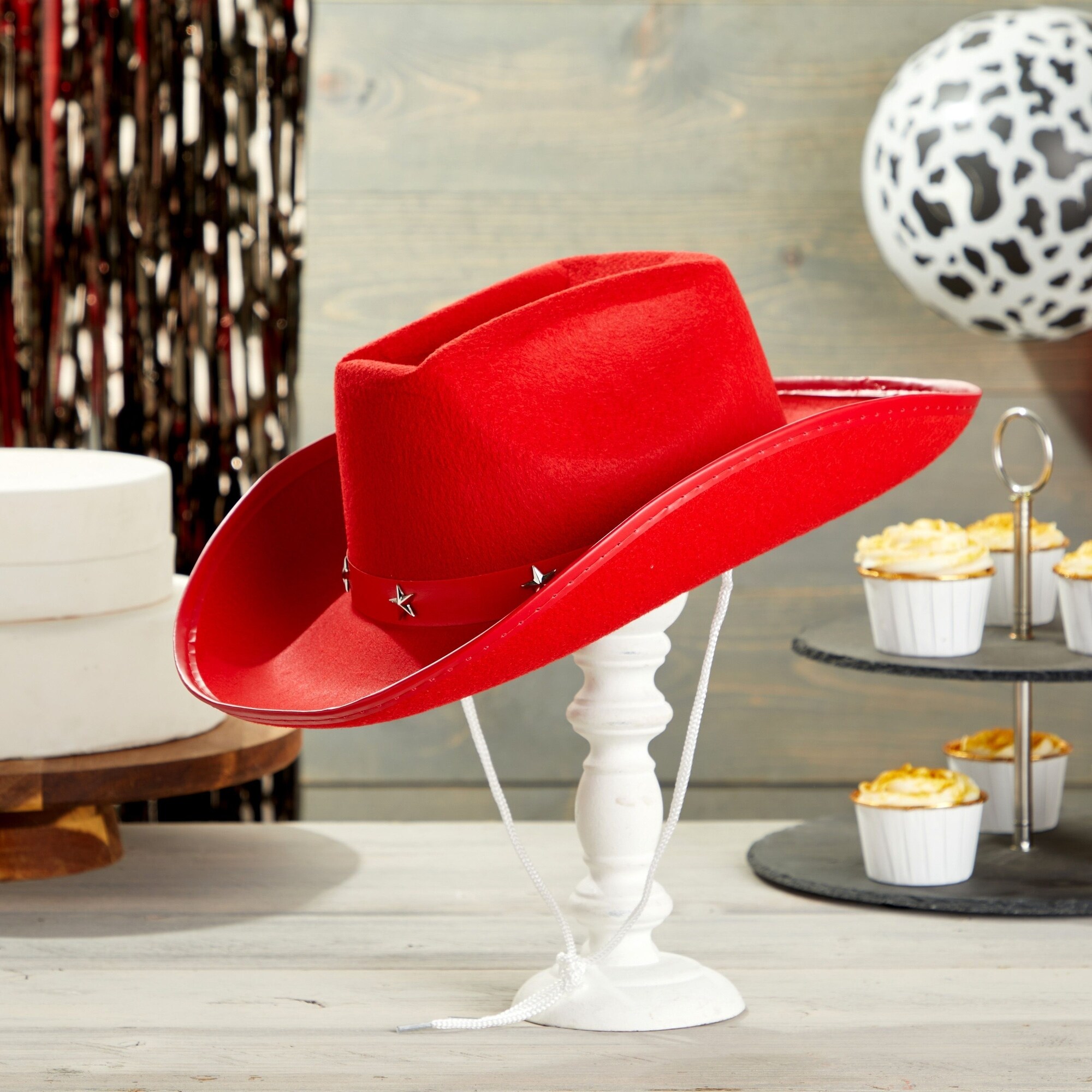 Kids red cowgirl hat store
