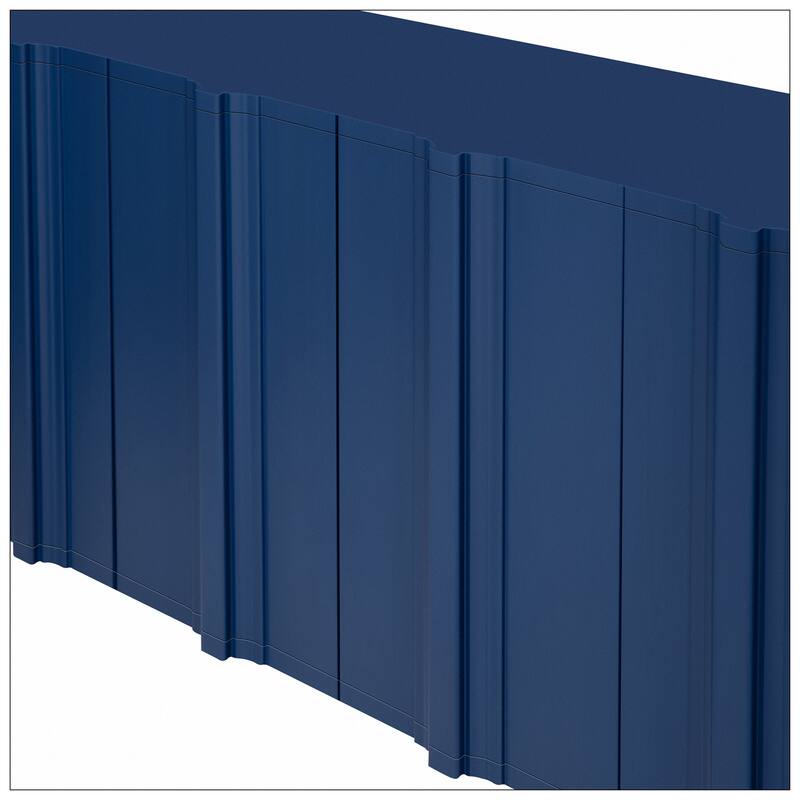 Sophisticated 4-Door Sideboard Adorned with Intricate Linear Accents