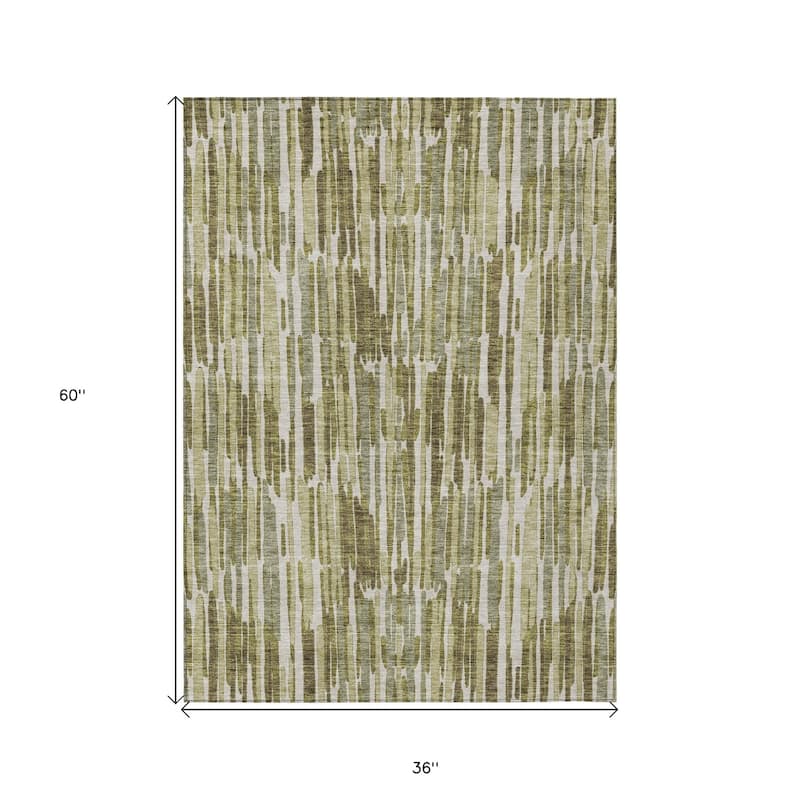 HomeRoots Abstract Transitional Rectangle Outdoor Rug