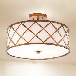 Link Metal LED Flush Mount, by JONATHAN Y
