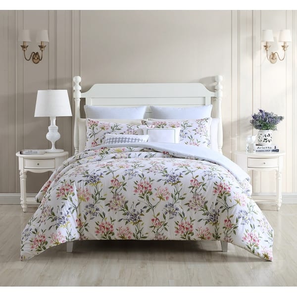 Laura Ashley Amberley Floral Toile Comforter Bonus Set