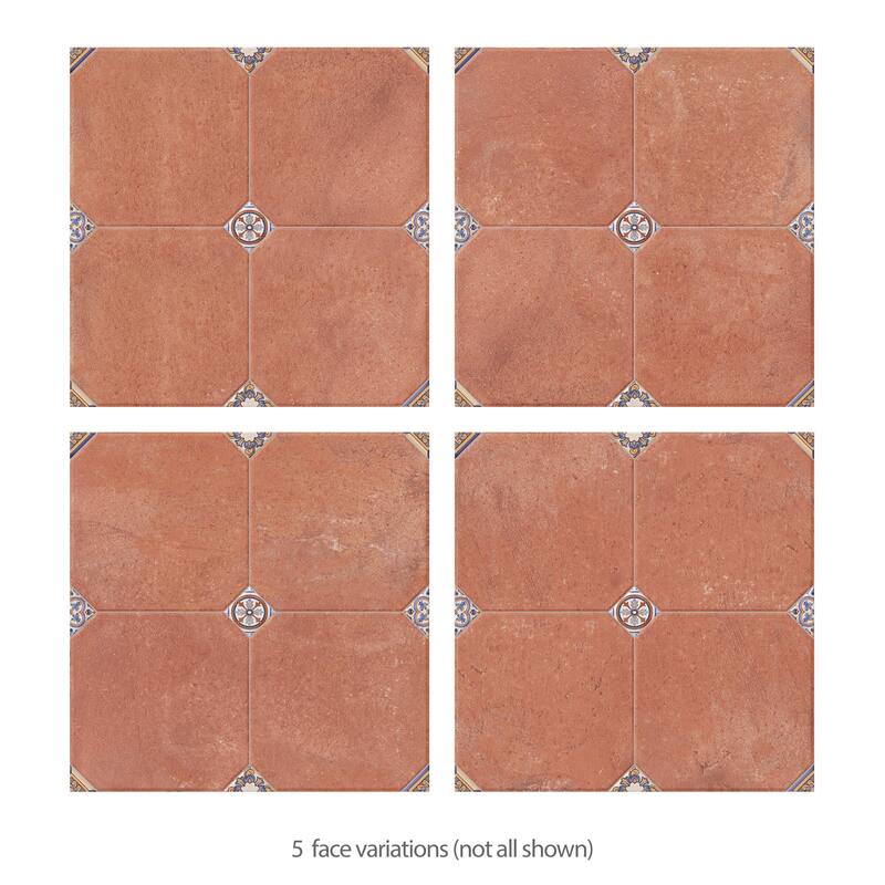 Merola Tile Manises Decor Cuero 22-3/4" x 22-3/4" Porcelain Floor and Wall Tile