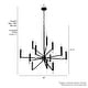 preview thumbnail 5 of 13, Hunter Sunjai 12-Light 3-Tier Candle Chandelier - Contemporary, Glam, Geometric