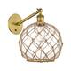 Option Clear Glass with Brown Rope / Brushed Brass
