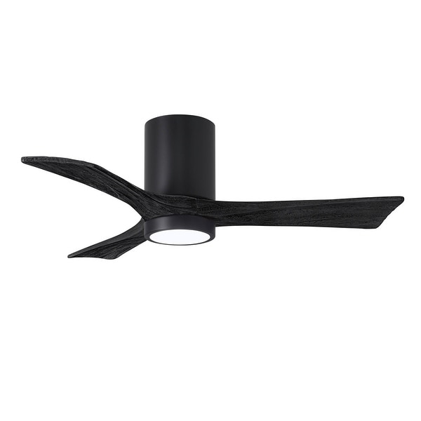 Irene 3hlk 42 Inch Matte Black Ceiling Fan With Led Light Kit 42 Inch Matte Black Ceiling Fan