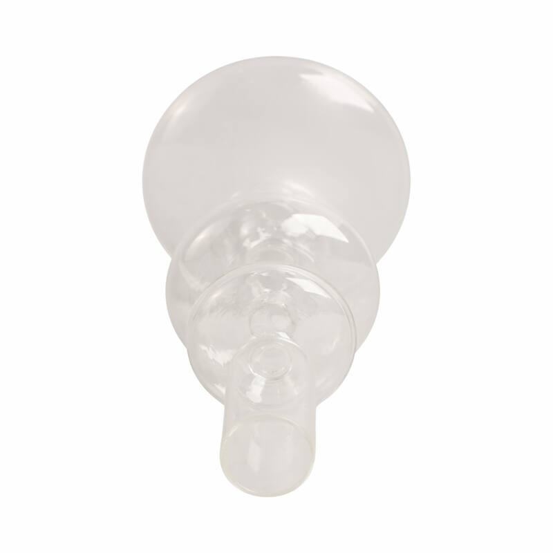 Modern Bubble Glass Candle Holder with Rounded Accent Base