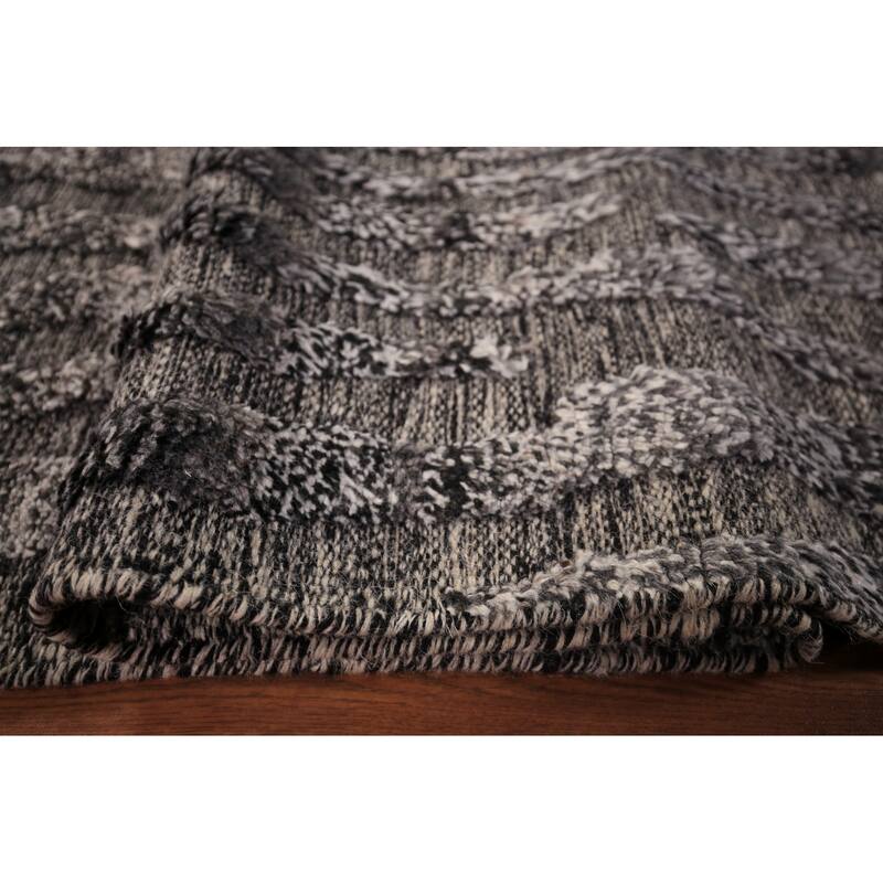 Abstract Moroccan Oriental Area Rug Handmade Wool Carpet - 5'1" x 8'0"