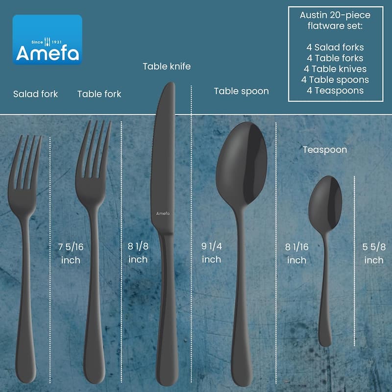 Amefa Austin 20 Piece Flatware Set
