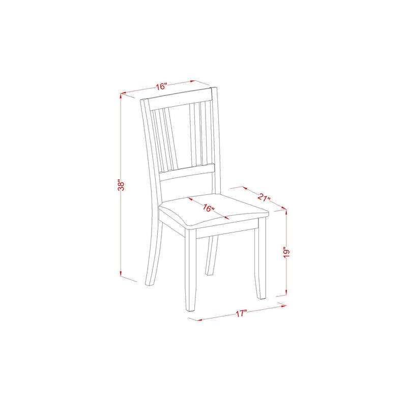 Round Dinette Set - Kitchen Table with 4 Chairs - Modern Dining Table Set