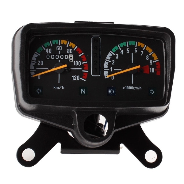 K.Mページ 0-120km/h Analog Tachometer Odometer Speedometer Gauge for