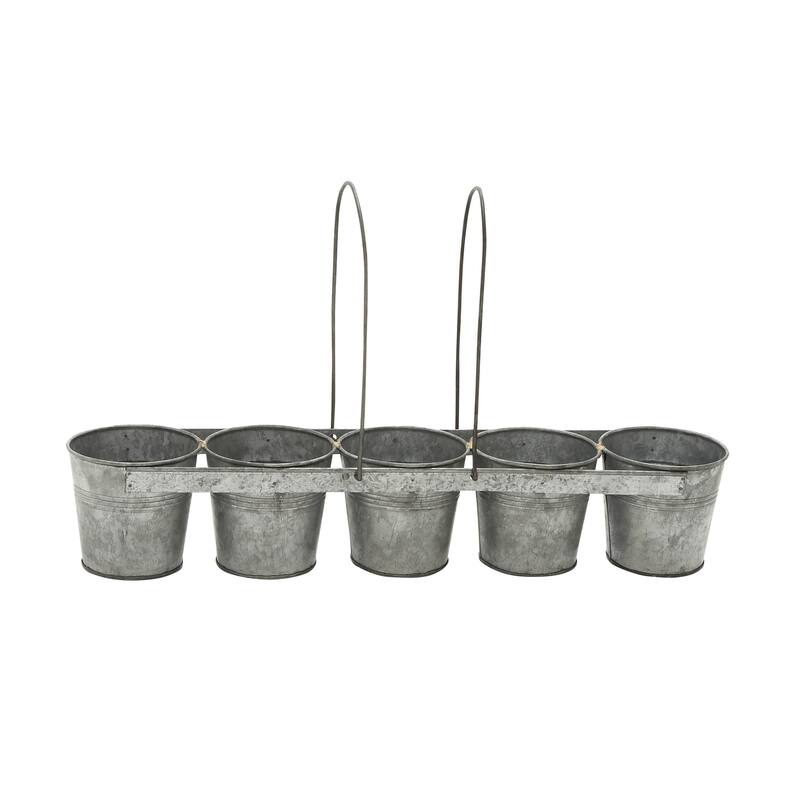 Grey Iron Farmhouse Planter 5 x 23 x 5 - 23 x 5 x 5