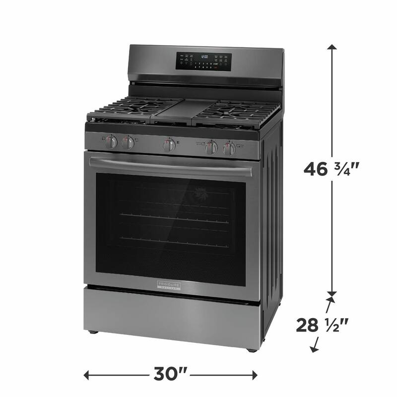 Frigidaire GCRG3060B Gallery 30" Wide 5.1 Cu. Ft. Free Standing Gas