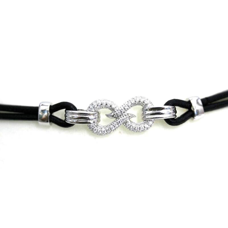 925 Sterling Silver White Cz Bracelet