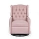 preview thumbnail 46 of 44, Mohaven Contemporary Tufted Wingback Swivel Recliner by Christopher Knight Home