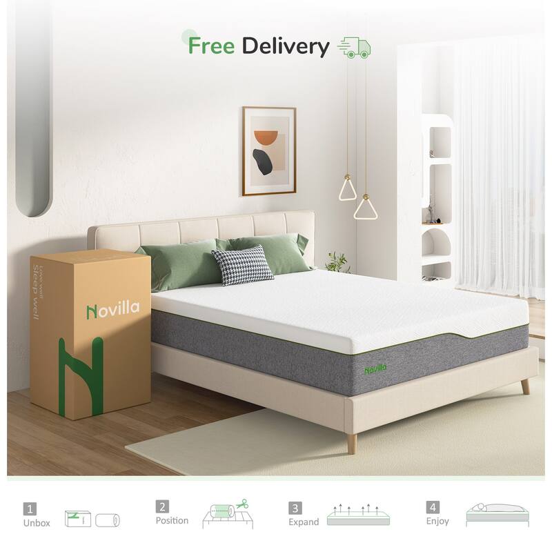 Novilla 12-inch Medium Comfort Gel Memory Foam Mattress