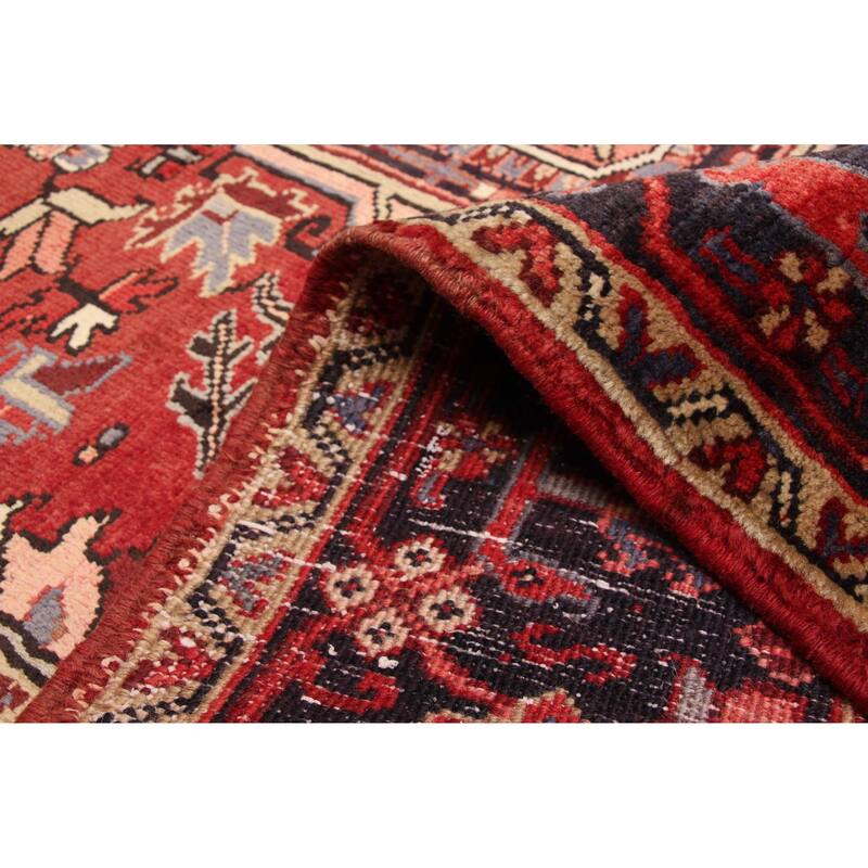 ECARPETGALLERY Hand-knotted Sarabi Dark Red Wool Rug - 8'7 x 10'10