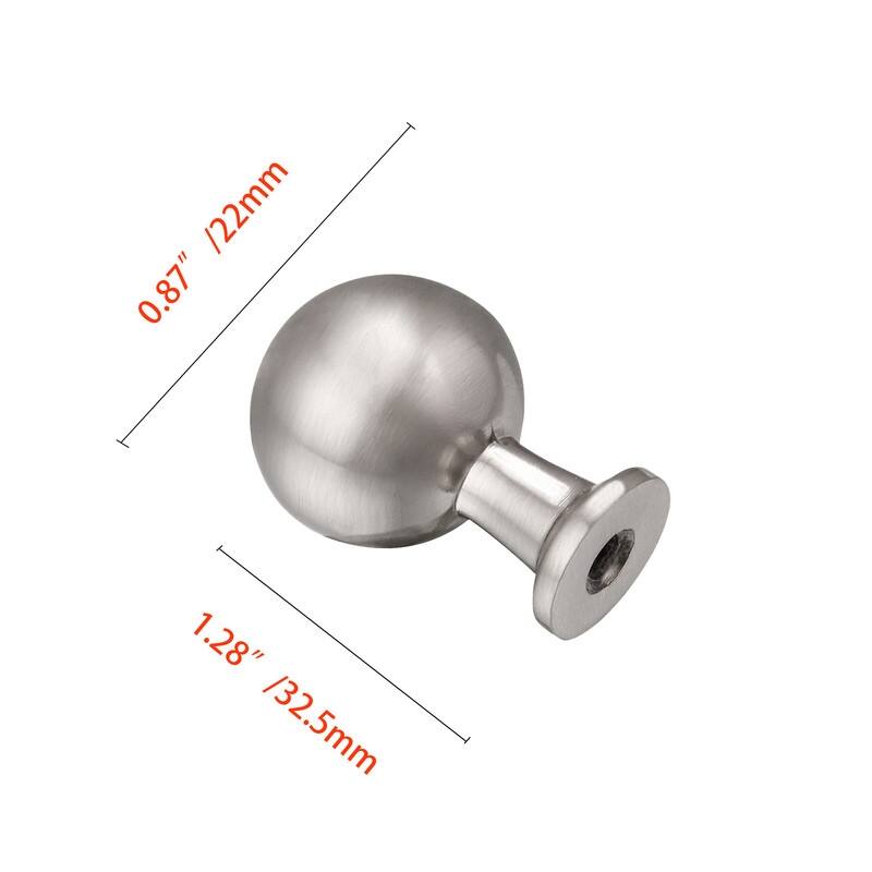 Utopia Alley Lyon Cabinet Ring Pull Knob -Brushed Nickel Drawer Pull Knobs 0.87"