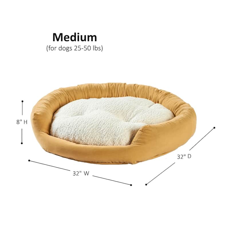 Happy Hounds Moxy Buttercream Donut Dog Bed