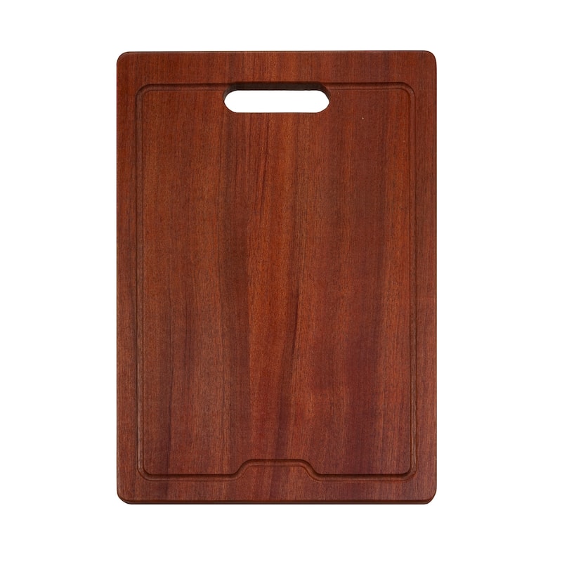 Houzer CB-1812 12" x 17-5/8" Rubberwood Cutting Board - Tan