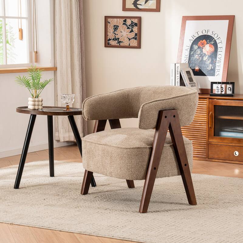 27.56" W x 23.62" D x 27.95" H Accent Arm Chair Fabric Living Room Chair Set of 2