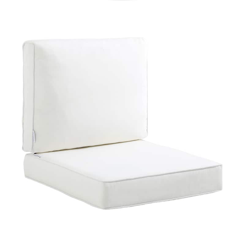 Modern 24" Outdoor Deep Seat Cushions Set, Outdoor Cushions for Chairs - 23" W x 24.5" D