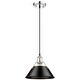 preview thumbnail 5 of 10, Golden Lighting 3306-M CH Orwell 10" Wide Mini Pendant