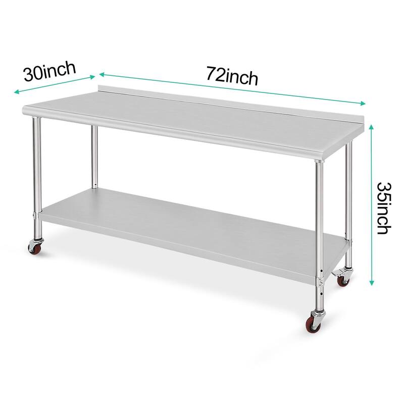 Stainless Steel Worktable, Commercial Workstation