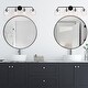 preview thumbnail 3 of 20, Olia Modern Farmhouse Black Bathroom Vanity Light Linear Dimmable Glass Wall Sconces