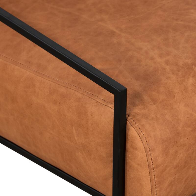 Poly & Bark Bo Lounge Chair - Full Grain Genuine Italian Leather