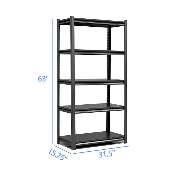 Rustless Metal Rustless Steel Adjustable Shelving Unit for Garage and BasementTools ...