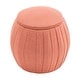 preview thumbnail 3 of 8, Convenience Concepts Designs4Comfort Vanessa Round Accent Storage Ottoman
