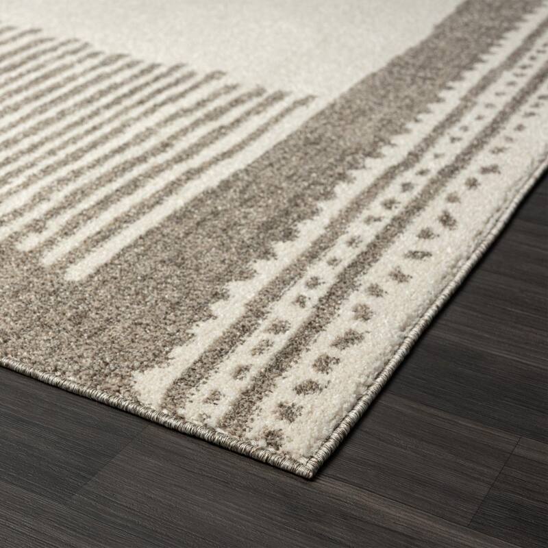 Luxe Weavers Moroccan Lines Geometric Area Rug, Stain-Resistant Carpet