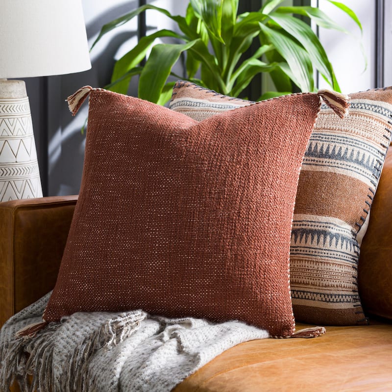 Herman Cottage Braided Tassel Throw Pillow