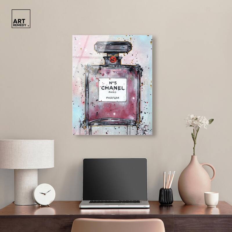 Doll Memories - Abstract Perfume Acrylic by Art Remedy, Ready to Hang