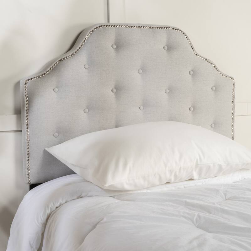 Silas Studded Fabric Twin-size Headboard by Christopher Knight Home