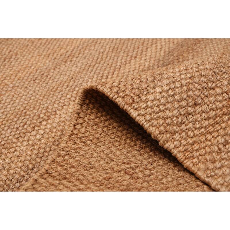 ECARPETGALLERY Braided Weave Palas Denizli Tan Jute Rug - 5'4 x 7'8