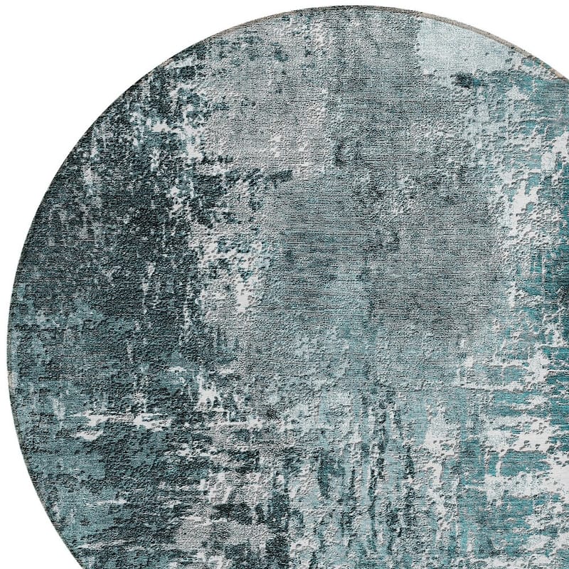 HomeRoots Abstract Transitional Rectangle Outdoor Rug
