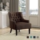 preview thumbnail 4 of 23, Lorenzi Upholstered Button-tufted Accent Chair