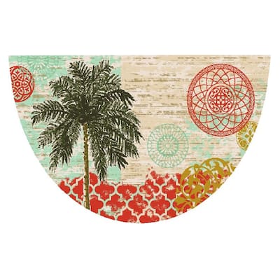 Seaside Palm Panache Coastal Rug